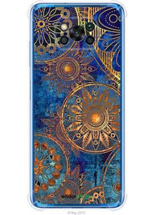 Чехол на xiaomi poco x3 pro золотой узор "678sp-2938-2448"
