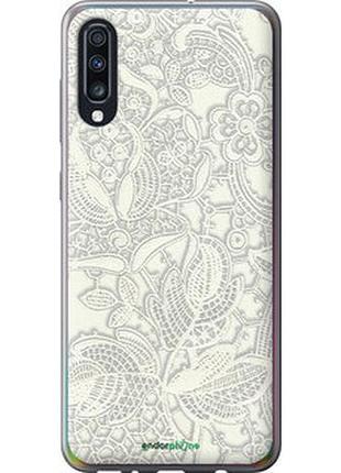 Чехол на samsung galaxy a70 2019 a705f белое кружево "4383u-1675-2448"