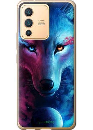 Чехол на vivo v23 арт-волк "3999u-2642-2448"