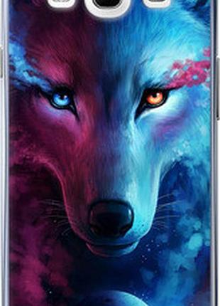 Чехол на samsung galaxy s3 i9300 арт-волк "3999u-11-2448"