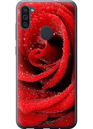 Чехол на samsung galaxy a11 a115f красная роза "529u-2012-2448"