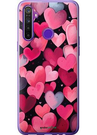 Чехол на realme 5 сердечки 4 "5662t-1862-2448"