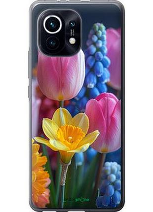 Чохол на xiaomi mi 11 весняні квіти "6058u-2253-2448"
