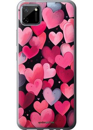 Чехол на realme c11 2020 сердечки 4 "5662t-2031-2448"