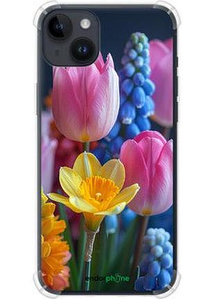 Чохол на iphone 14 plus весняні квіти "6058sp-2645-2448"