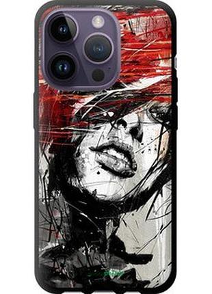 Чехол на iphone 14 pro лицо девушки "1162b-2646-2448"