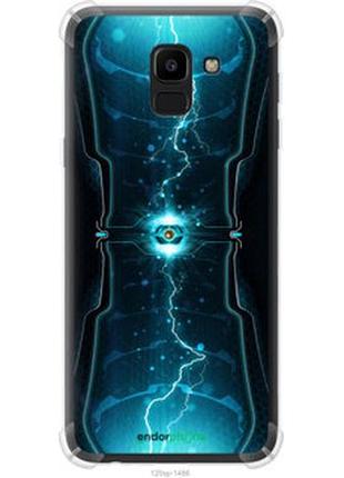 Чехол на samsung galaxy j6 2018 молнии в цилиндре "120sp-1486-2448"