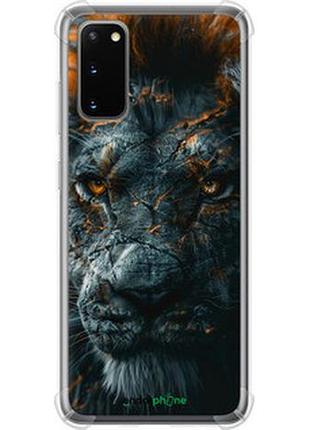 Чехол на samsung galaxy s20 пламенный лев "6153sp-1824-2448"