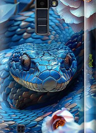 Чехол на lg k10 / k410 blue snake "6079m-349-2448"