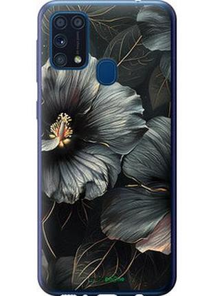 Чохол на samsung galaxy m31 m315f чорні квіти "6031t-1907-2448"