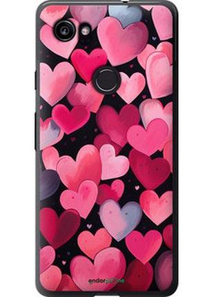 Чехол на google pixel 2 xl сердечки 4 "5662t-1643-2448"