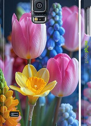 Чехол на samsung galaxy s5 g900h весенние цветы "6058m-24-2448"