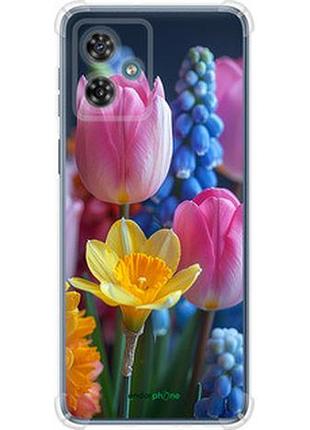 Чехол на motorola moto g54 весенние цветы "6058sp-3339-2448"