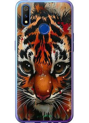 Чехол на realme x lite mini tiger "6052u-2030-2448"
