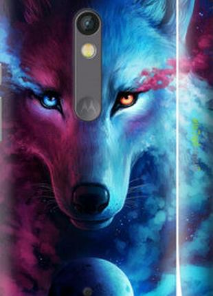 Чехол на motorola moto x play арт-волк "3999m-459-2448"