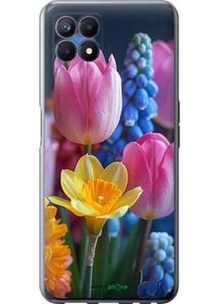 Чехол на realme narzo 50 весенние цветы "6058u-3066-2448"