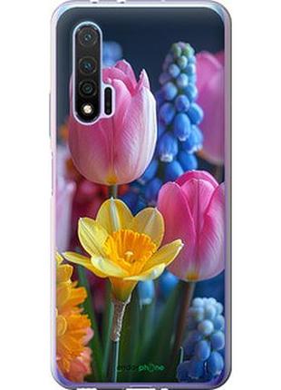 Чохол на huawei nova 6 весняні квіти "6058u-1821-2448"