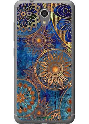Чехол на zte a510 золотой узор "678u-432-2448"