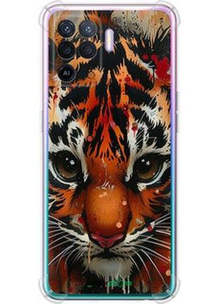 Чехол на oppo reno5 lite mini tiger "6052sp-2312-2448"
