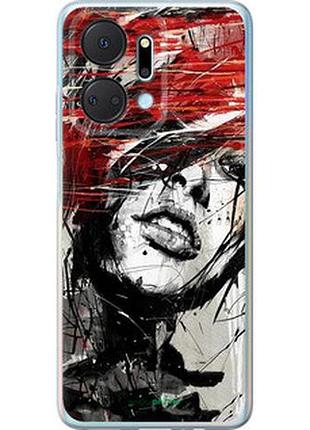 Чехол на huawei honor x7a лицо девушки "1162u-2981-2448"