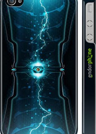 Чехол на iphone 4s молнии в цилиндре "120c-12-2448"