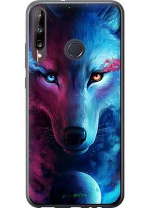 Чехол на huawei p40 lite e арт-волк "3999u-1875-2448"