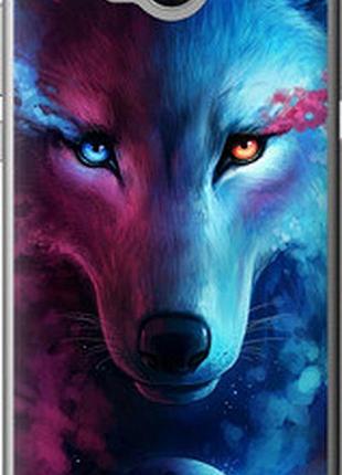 Чехол на huawei y5 2017 арт-волк "3999u-992-2448"
