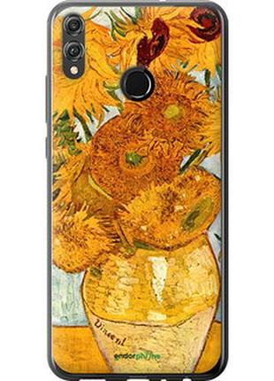 Чехол на huawei honor 8x винсент ван гог. подсолнухи "162u-1596-2448"
