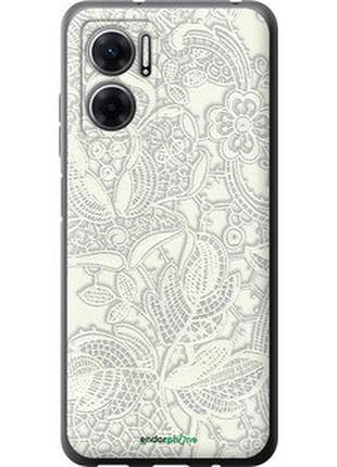 Чехол на xiaomi redmi note 11e белое кружево "4383u-2634-2448"
