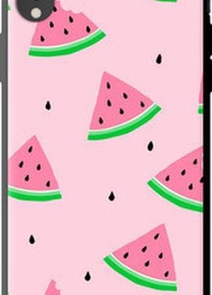 Чехол на iphone xr розовый арбуз "4314b-1560-2448"