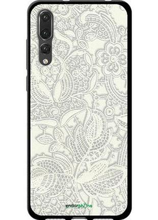 Чехол на huawei p20 pro белое кружево "4383b-1470-2448"