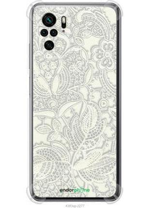 Чохол на xiaomi redmi note 10s біле мереживо "4383sp-2577-2448"