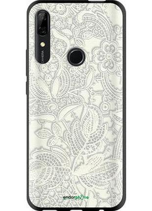 Чехол на huawei p smart z белое кружево "4383b-1704-2448"