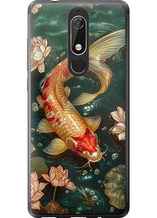 Чехол на nokia 5.1 мелодия лотоса "6106u-1529-2448"