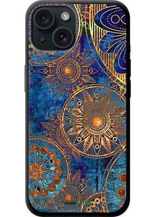 Чехол на iphone 15 золотой узор "678b-3075-2448"