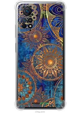 Чехол на xiaomi redmi note 11 золотой узор "678sp-2516-2448"