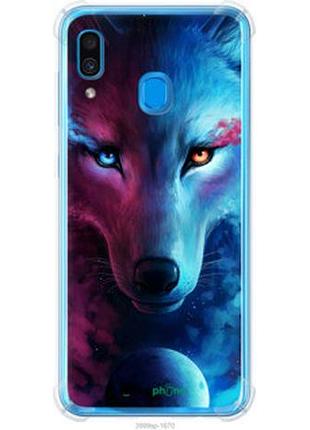 Чехол на samsung galaxy a30 2019 a305f арт-волк "3999sp-1670-2448"