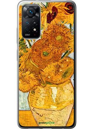 Чехол на xiaomi redmi note 11s 4g винсент ван гог. подсолнухи "162u-3936-2448"