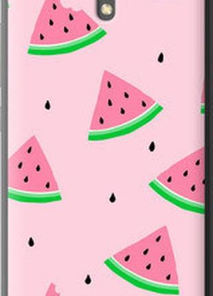 Чохол на xiaomi redmi note 2 рожевий кавун "4314t-96-2448"