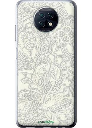 Чохол на xiaomi redmi note 9t біле мереживо "4383u-2261-2448"