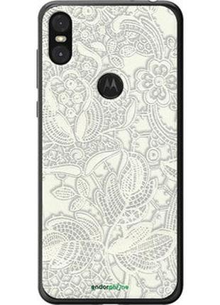 Чохол на motorola one біле мереживо "4383u-1589-2448"