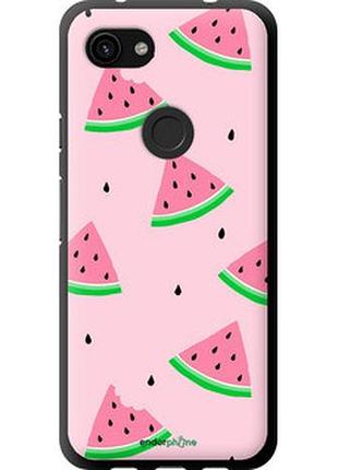 Чехол на google pixel 3a розовый арбуз "4314b-1700-2448"