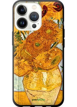 Чехол на iphone 13 pro винсент ван гог. подсолнухи "162b-2372-2448"
