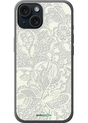 Чохол на iphone 15 біле мереживо "4383u-3075-2448"
