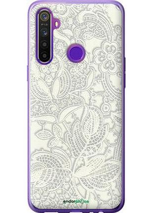 Чехол на realme 6i белое кружево "4383u-2059-2448"