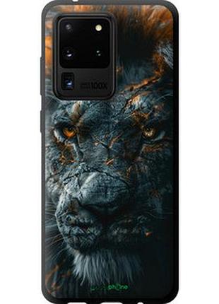 Чехол на samsung galaxy s20 ultra пламенный лев "6153b-1831-2448"