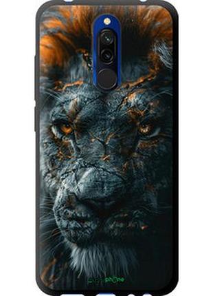 Чохол на xiaomi redmi 8 плам'яний лев "6153b-1806-2448"