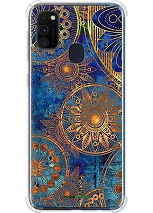 Чехол на samsung galaxy m30s 2019 золотой узор "678sp-1774-2448"