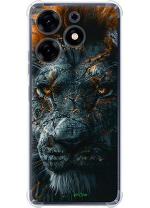 Чехол на tecno spark 10 pro пламенный лев "6153sp-3022-2448"