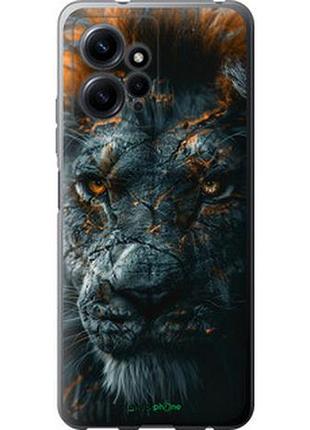 Чехол на xiaomi redmi note 12 4g пламенный лев "6153u-3021-2448"